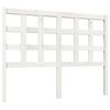 vidaXL S&auml;nggavel vit 125,5x4x100 cm massiv furu
