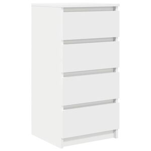 vidaXL Sk&auml;nk vit 37,5x35x76 cm konstruerat tr&auml;