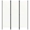 vidaXL Rumsavdelare 3 paneler vit 150x180 cm
