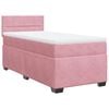 vidaXL Rams&auml;ng med madrass rosa 90x190 cm sammet