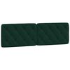 vidaXL Bed Frame with LED without Mattress Dark Green 160x200 cm Velvet