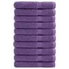 vidaXL Premium bastuhanddukar SOLUND 10 st lila 80x200 cm 600 gsm