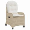 vidaXL Reclinerf&aring;t&ouml;lj med kudde Beige 56 x 66 x 95 cm konstrotting