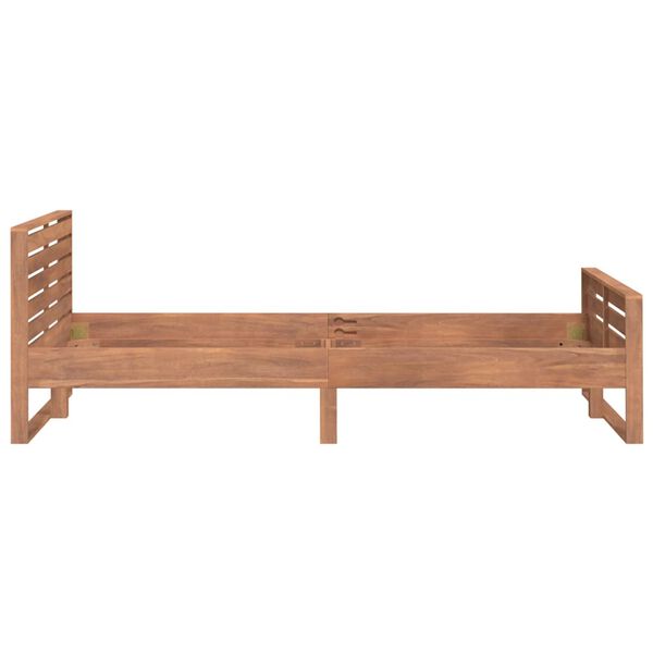 vidaXL Sängram massiv teak 100x200 cm