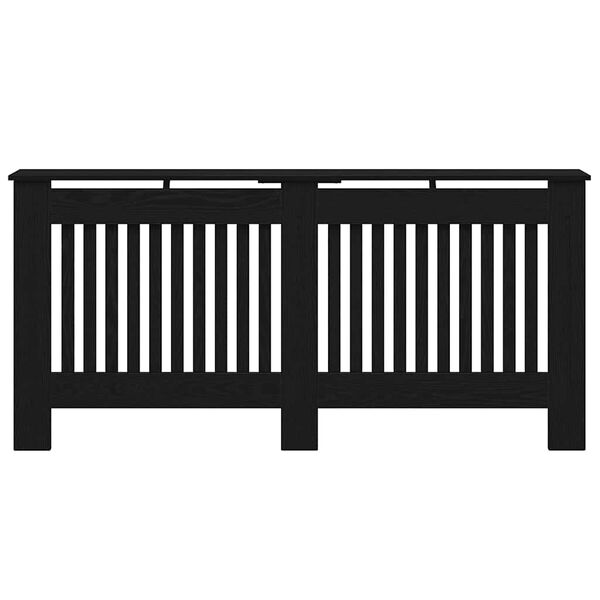 vidaXL Radiatorlock Svart Ek 172 x 19 x 81,5 cm Konstruerat tr&auml;