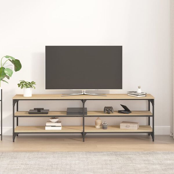 vidaXL Tv-b&auml;nk sonoma-ek 160x30x50 cm konstruerat tr&auml;