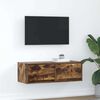 vidaXL TV-b&auml;nk r&ouml;kt ek 80x31x25,5 cm konstruerat tr&auml;