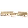 vidaXL Utomhussoffset 9 st Vit och Beige Polyester