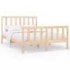 vidaXL S&auml;ngram utan madrass 120x200 cm massiv furu