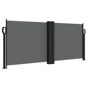 vidaXL Inf&auml;llbar sidomarkis antracit 100x600 cm