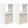 vidaXL S&auml;ngbord 2 st Vit 35 x 32 x 68,5 cm Konstruerat tr&auml;