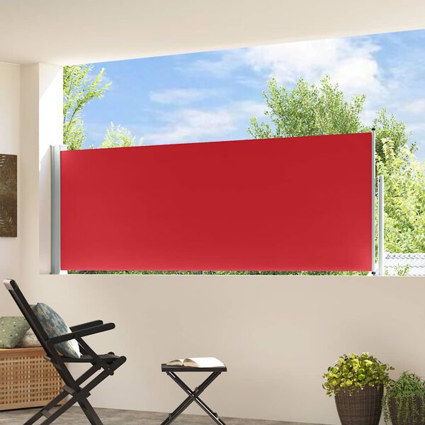vidaXL Inf&auml;llbar sidomarkis 100x300 cm r&ouml;d