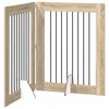 vidaXL F&auml;llbar hundgrind med stativ 2 pcs Sonoma-ek 160,5 cm