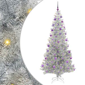 vidaXL Julgran Silver 210 cm PET