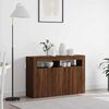 vidaXL Sideboard brun ek 116 x 30 x 75 cm Konstruerat trä