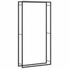vidaXL Vedst&auml;ll matt svart 110x28x214 cm st&aring;l