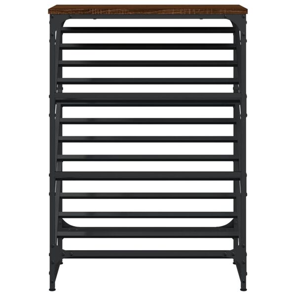 vidaXL Skost&auml;ll brun ek 60x30x85 cm konstruerat tr&auml;