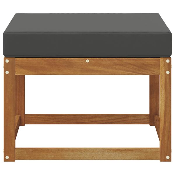 vidaXL Utomhuspall Massivt Akaciatr&auml; Naturf&auml;rg