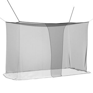 vidaXL Myggn&auml;t f&ouml;r s&auml;ng 156 mesh Svart 220 x 100 x 150 cm Polyester