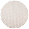 vidaXL Omr&aring;desmattor Rund SIROLO Beige &Oslash; 120 CM Polyester