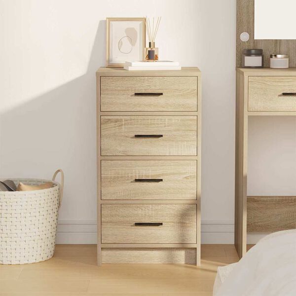 vidaXL Sideboard med låda Sonoma ek 40 x 41 x 75 cm Konstruerat trä