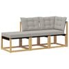 vidaXL 3 st Sektionell Soffa Enheter Vit