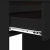 vidaXL S&auml;ngrum Smyckesbord Svart 80 x 39,6 x 135 cm Konstruerat tr&auml;