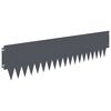vidaXL Kant f&ouml;r gr&auml;smatta 20 pcs 103 x 25 cm metall Antracit