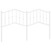 vidaXL Huvudgavel metall vit 180 cm