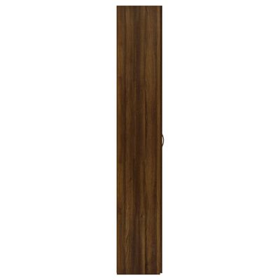 vidaXL Kontorsskåp brun ek 60x32x190 cm konstruerat trä
