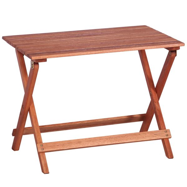 vidaXL Matgrupp för barn 4 delar massivt eukalyptusträ