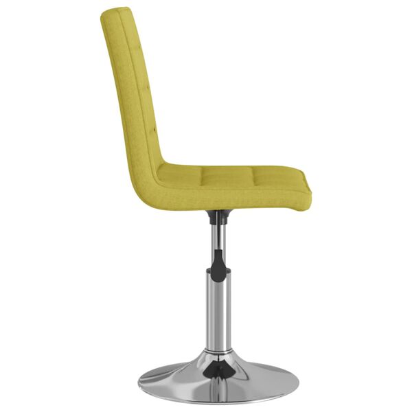 vidaXL Snurrbar matstol gr&ouml;n tyg