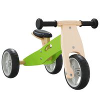 vidaXL Balanscykel för barn 2-i-1 grön