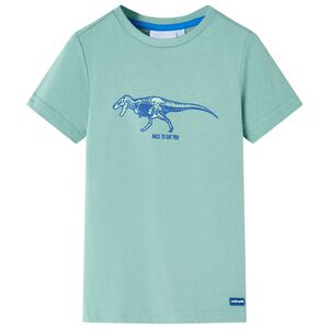 T-shirt f&ouml;r barn ljus khaki 116