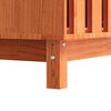 vidaXL Hundhus med lagring Vaxbrun 90 x 60 x 67 cm Massiv furu