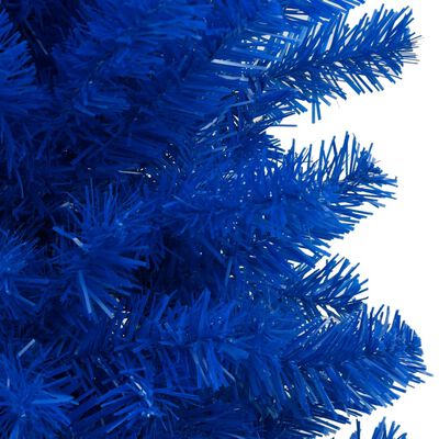 vidaXL Belyst plastgran med fot blå 240 cm PVC