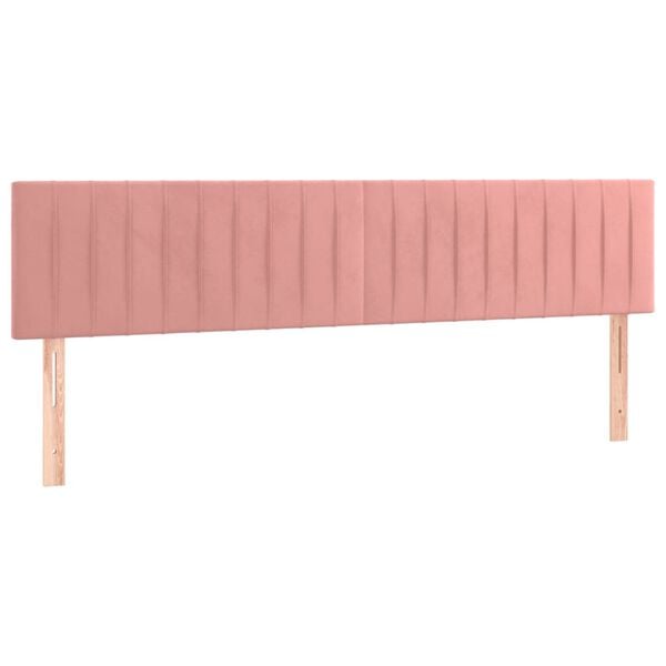 vidaXL S&auml;nggavlar rosa 160x5x78/88 cm sammet