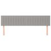 vidaXL Sänggavel 2 st Ljusgrå 80x5x78/88 cm tyg