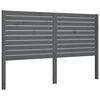 vidaXL S&auml;nggavel gr&aring; 126x4x100 cm massiv furu