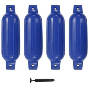 vidaXL St&ouml;tf&aring;ngare f&ouml;r b&aring;t 4 st bl&aring; 41x11,5 cm PVC