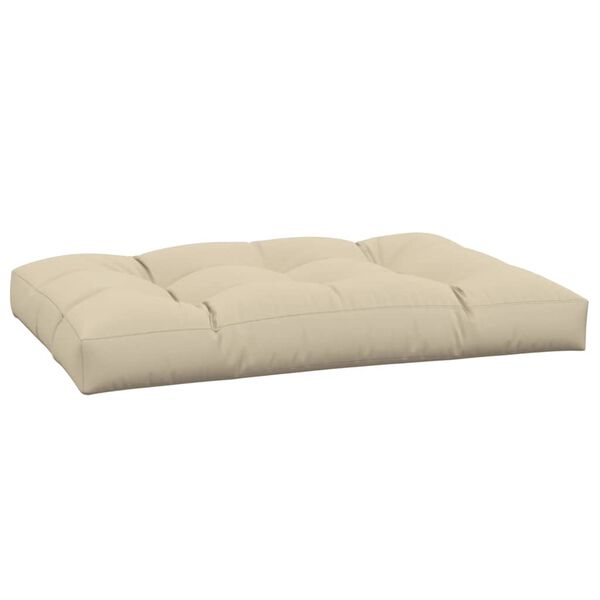 vidaXL Palldyna beige 120x80x12 cm tyg