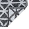 vidaXL Utomhusmatta ARAKIL svart 120x180 cm PP