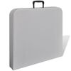 vidaXL Hopf&auml;llbart tr&auml;dg&aring;rdsbord 122 cm HDPE vit