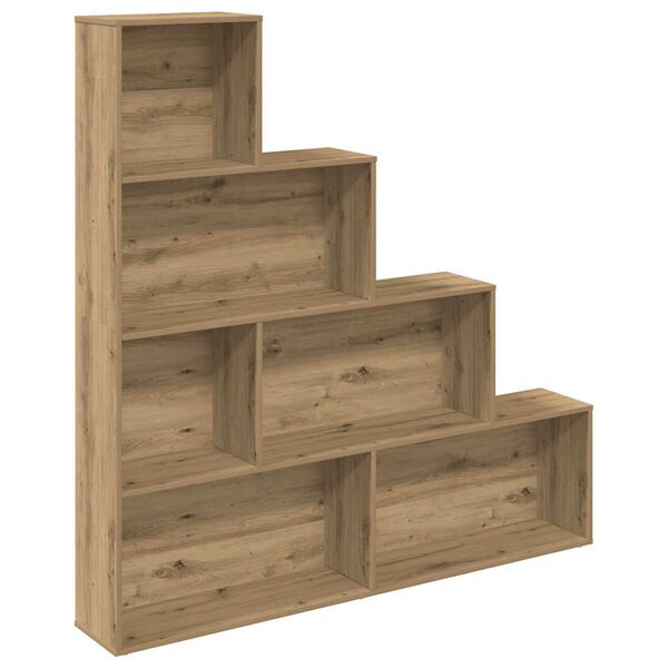 vidaXL Bokhylla hantverksmässig ek 157x24x160 cm konstruerat trä