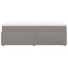 vidaXL Rams&auml;ng med madrass taupe 90x190 cm tyg