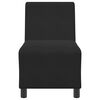 vidaXL | Modulsofa utan armst&ouml;d | Svart 55 x 74 x 82 cm Sammet