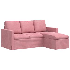 vidaXL Soffa Rosa 178 x 134 x 80 cm Sammet