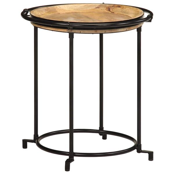 vidaXL Sidobordsset 2 delar massivt trä mango