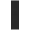 vidaXL Bokhylla/Rumsavdelare svart 155x24x160 cm konstruerat trä