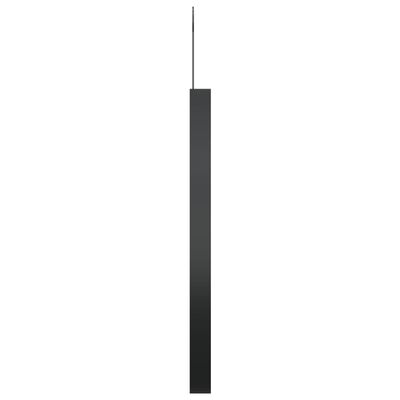 vidaXL Väggspegel med krok svart 40 cm